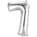 Ballon aluminium chiffre 7 argent – 58 x 88 cm