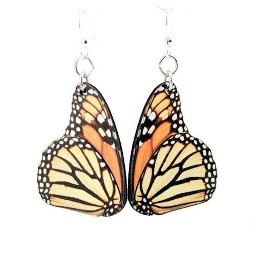 Boucles d'oreilles papillon monarque