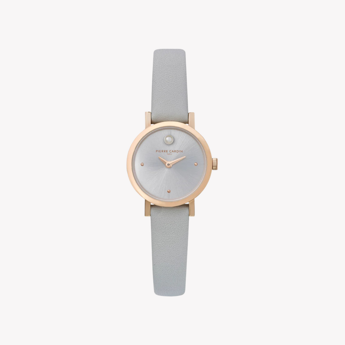Montre femme Pierre Cardin cuir gris, cadran argenté – CCM.0506
