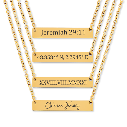 Collier barre horizontale personnalisable Jacki Easlick®