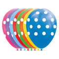Ballons à pois multicolores Globos 30 cm – lot de 8