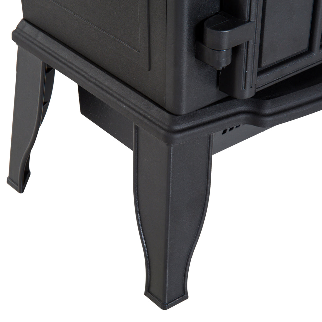 Cheminée électrique sur pied 1000/2000 W, fausse cheminée décorative avec effet flamme LED, protection contre la surchauffe, zone de couverture 15-30 m², noir-8
