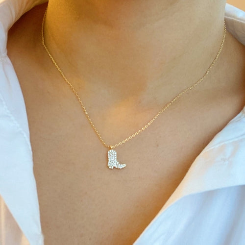 Collier botte de cow-girl