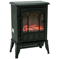 Cheminée électrique sur pied 1000/2000 W, fausse cheminée décorative avec effet flamme LED, protection contre la surchauffe, zone de couverture 15-30 m², noir-0