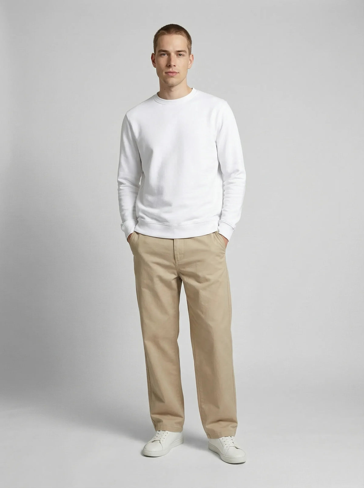 Sweat en coton bio blanc – Made in France