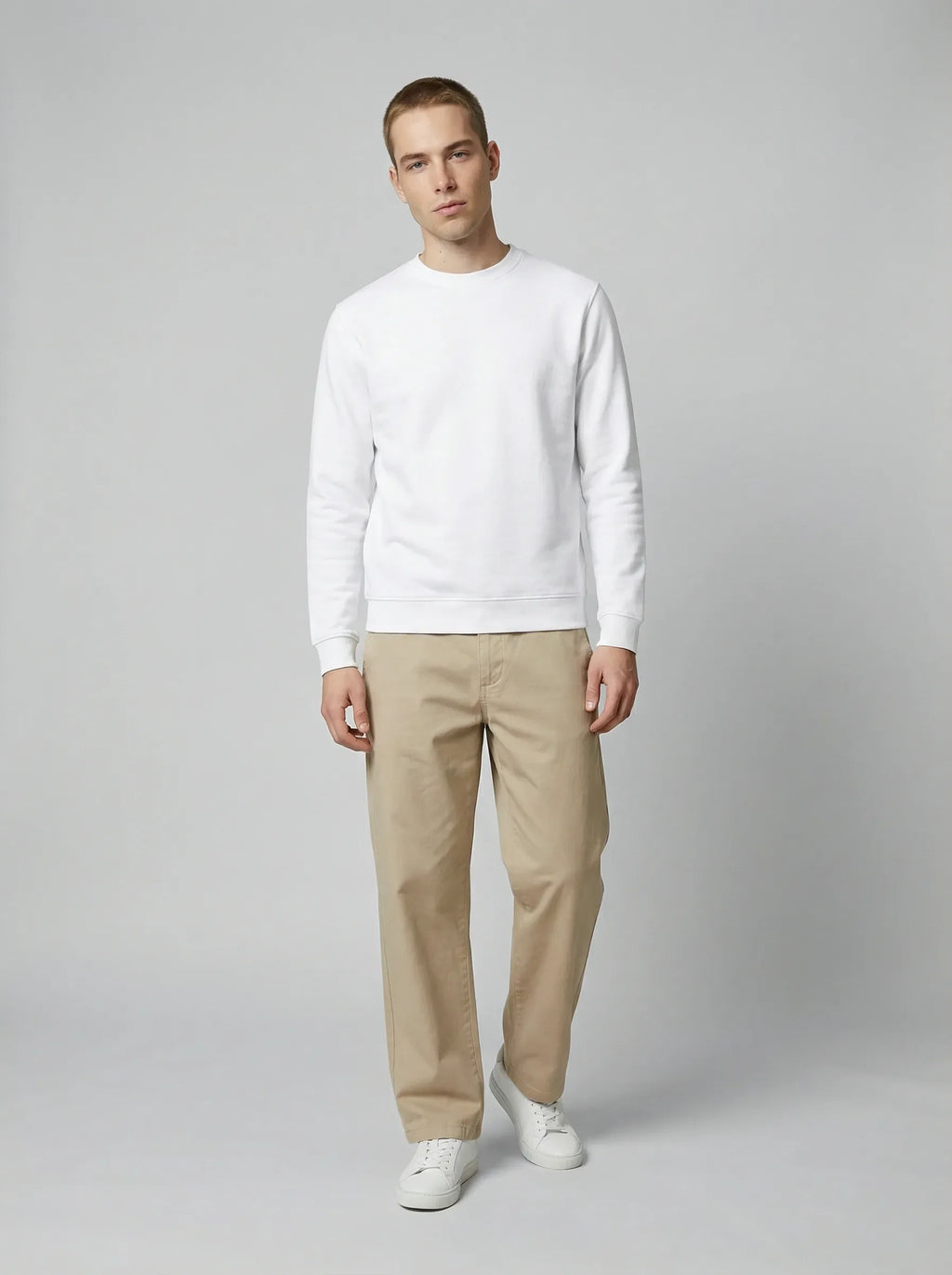 Sweat en coton bio blanc – Made in France