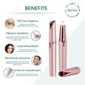The Effortless Beauty Kit -Facial Hair Remover, Eyebrow Trimmer & Heated Eyelash Curler Set