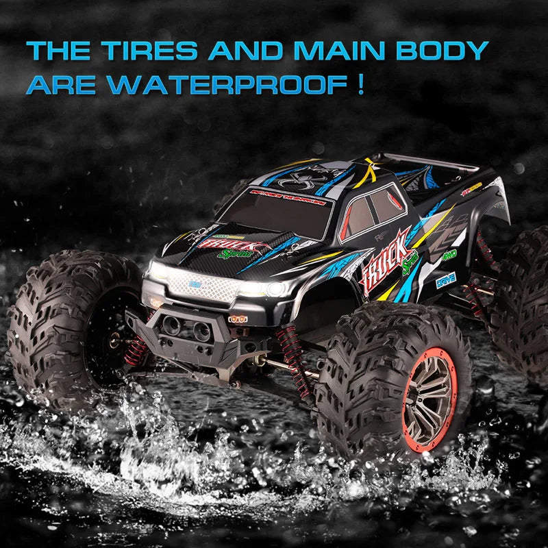 High-Speed 1:10 RC Off-Road Truck - Waterproof Dual Motor Adventure-3