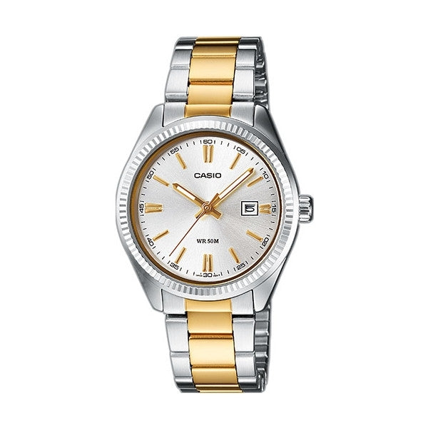 Montre femme Casio Lady Date bicolore
