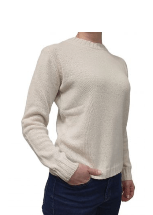 Pull col rond femme en cachemire recyclé – Lanaioli