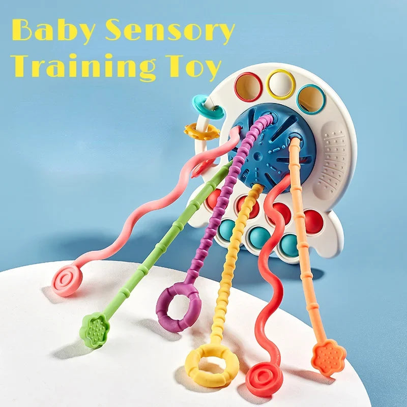 Montessori Pull String Educational Toy-0