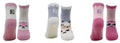 Chaussettes Antidérapantes Fille Coton Écologique - Blanc, Bleu, Rose (3 paires)