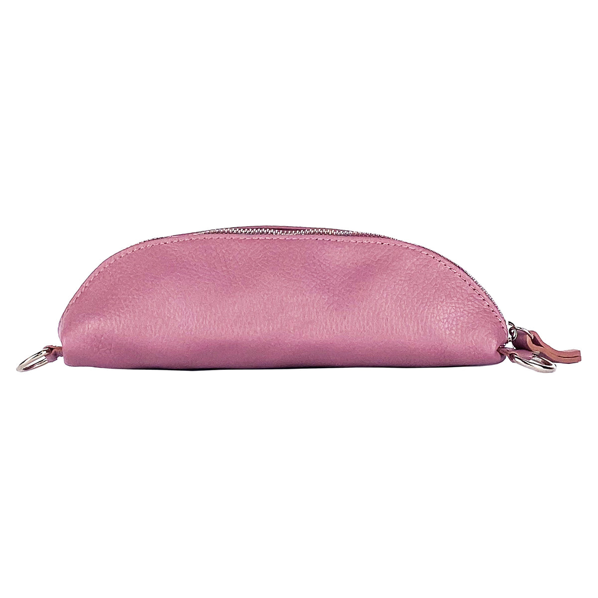 Sac banane en cuir véritable Made in Italy RB1015AZ – rose antique, 24 x 14 x 7 cm
