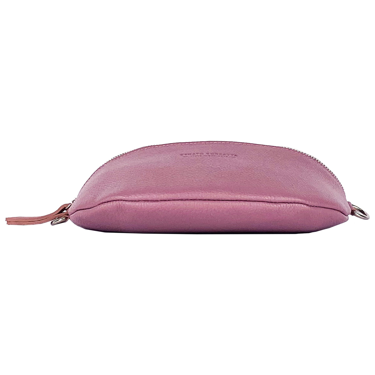 Sac banane en cuir véritable Made in Italy RB1015AZ – rose antique, 24 x 14 x 7 cm