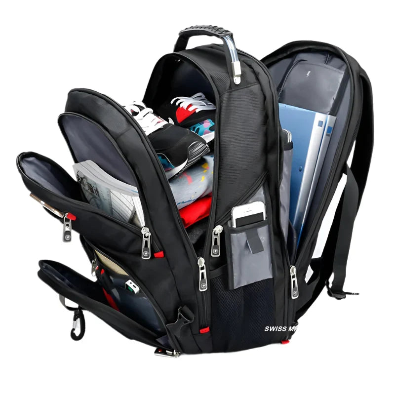 Travel Backpack Breathable Back Pad Black-0