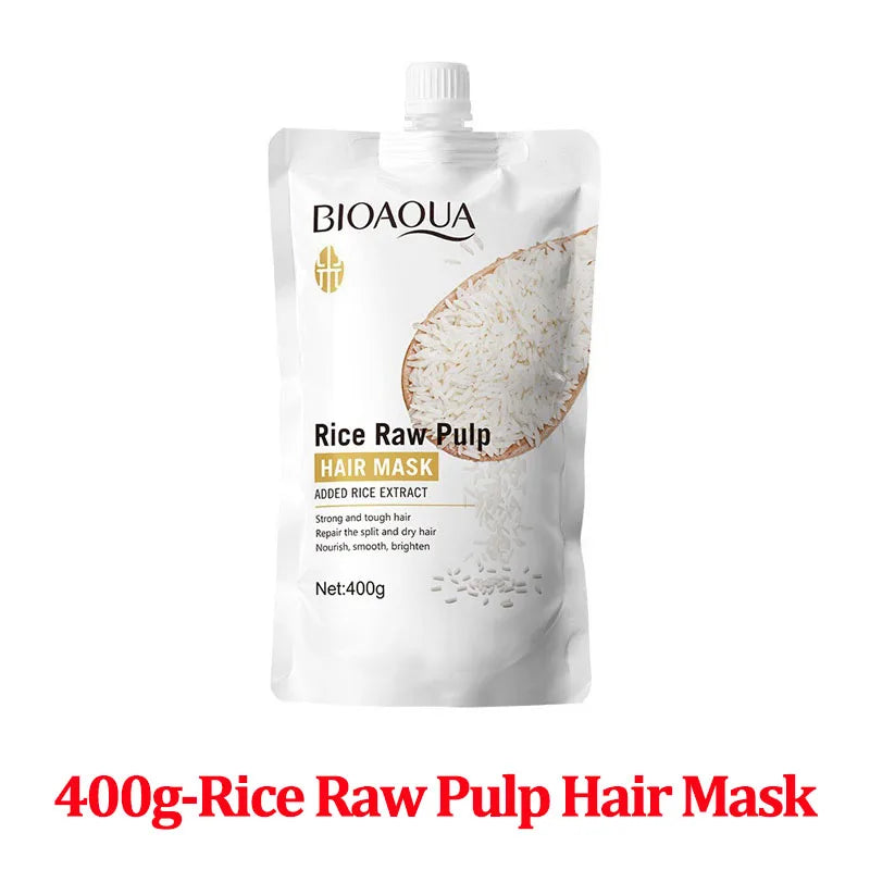 1Magical Keratin Hair Mask 5 Seconds Repair Damaged Frizzy Hair Soft Smooth Shiny Rice Moisturizing Hair Care
