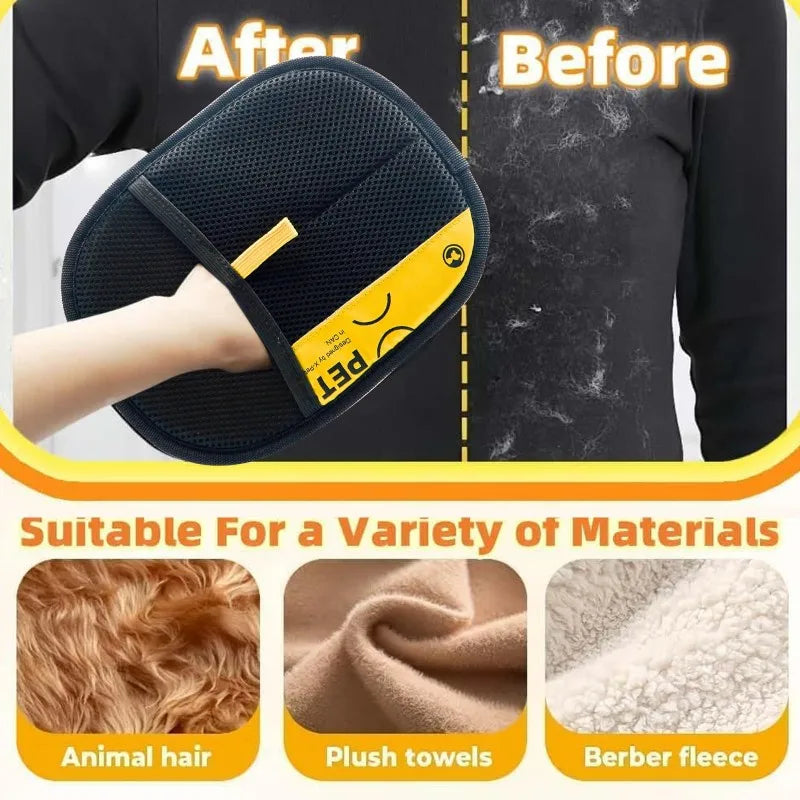 Electrostatic Pet Hair Removal Glove – Dual-Sided Grooming & Lint Cleaning Glove for Cats, Dogs, Clothes & Furniture