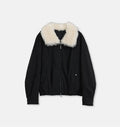"Mariette" detachable Tuscan fur collar down jacket lining short parka