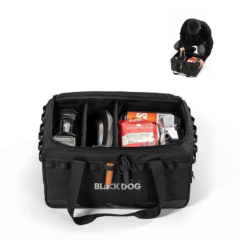 Sac de rangement camping 30 L renforcé – Noir