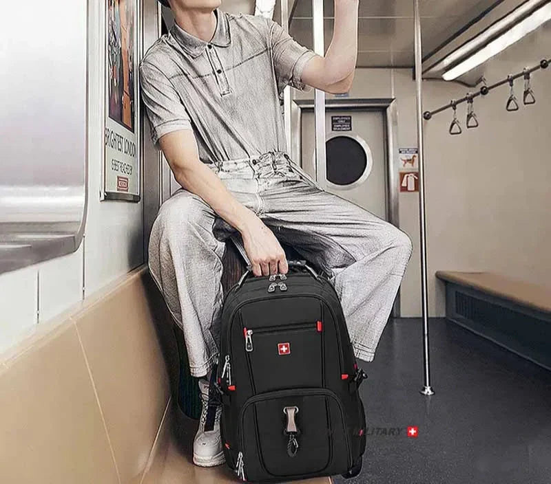 Travel Backpack Breathable Back Pad Black-3