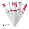 5 in 1 Electric Epilator for Women Painless Hair Remover & Shaver White