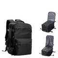 Vacuum Compression Travel Backpack with Pump Black-0