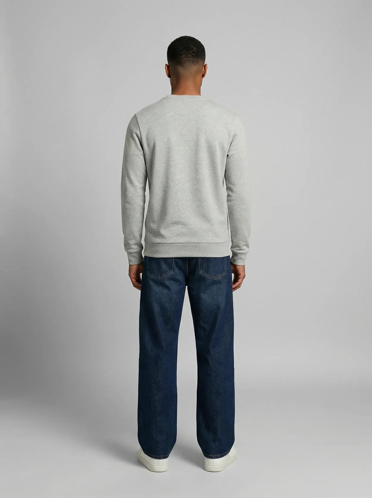 Sweat en coton bio gris chiné – Made in France