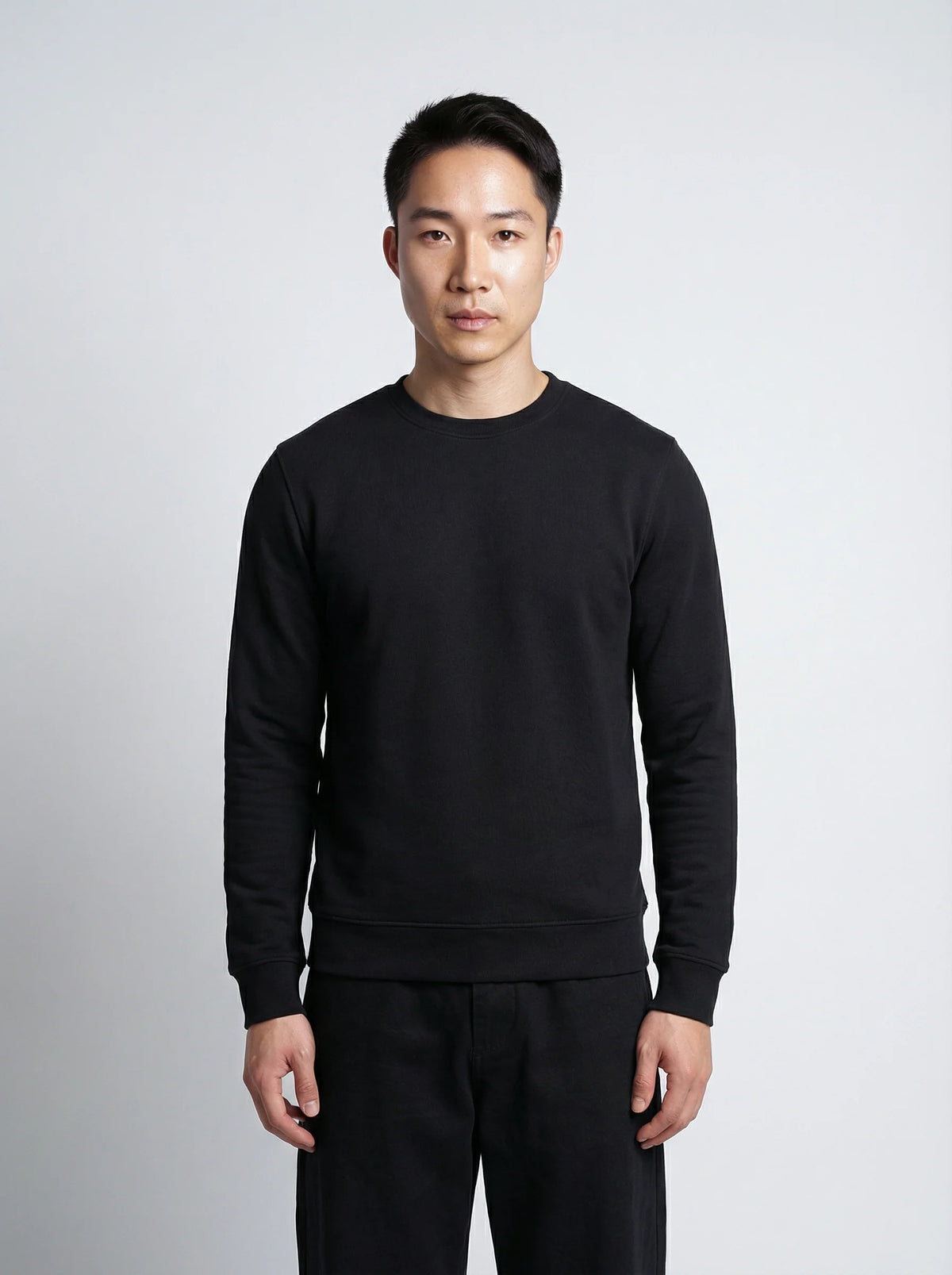 Sweat en coton bio noir – Made in France