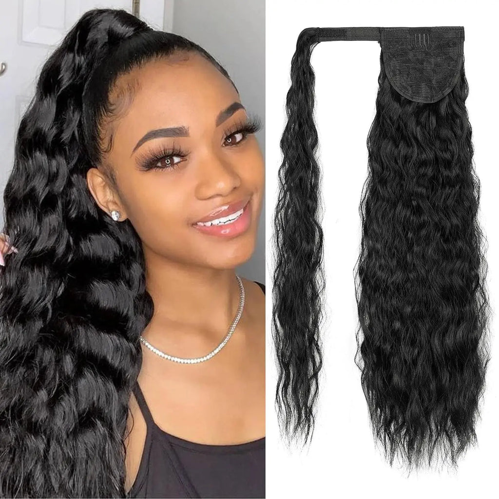 Synthetic Corn Wave Ponytail Extension-0