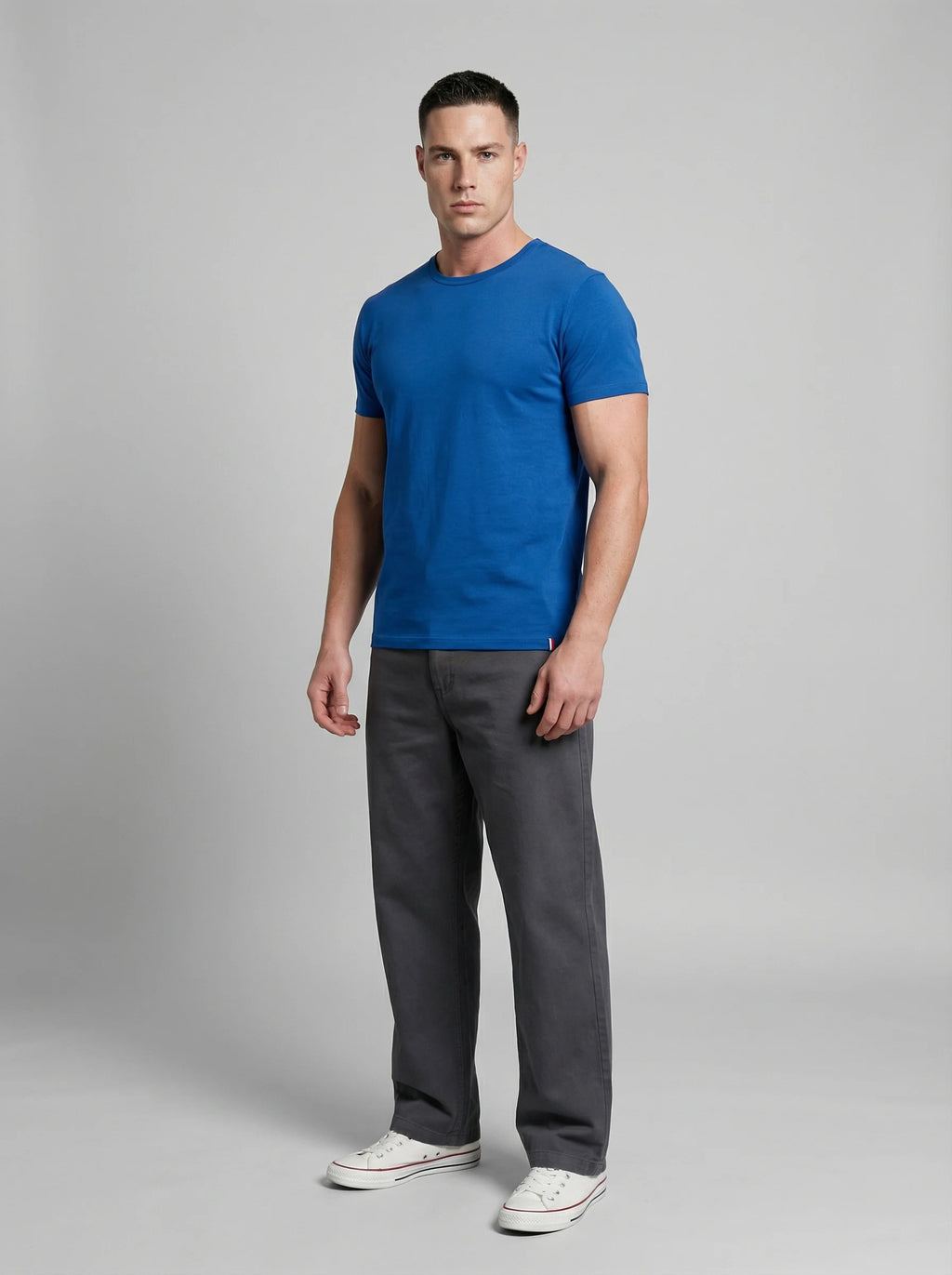 T-shirt en coton bleu – Made in France