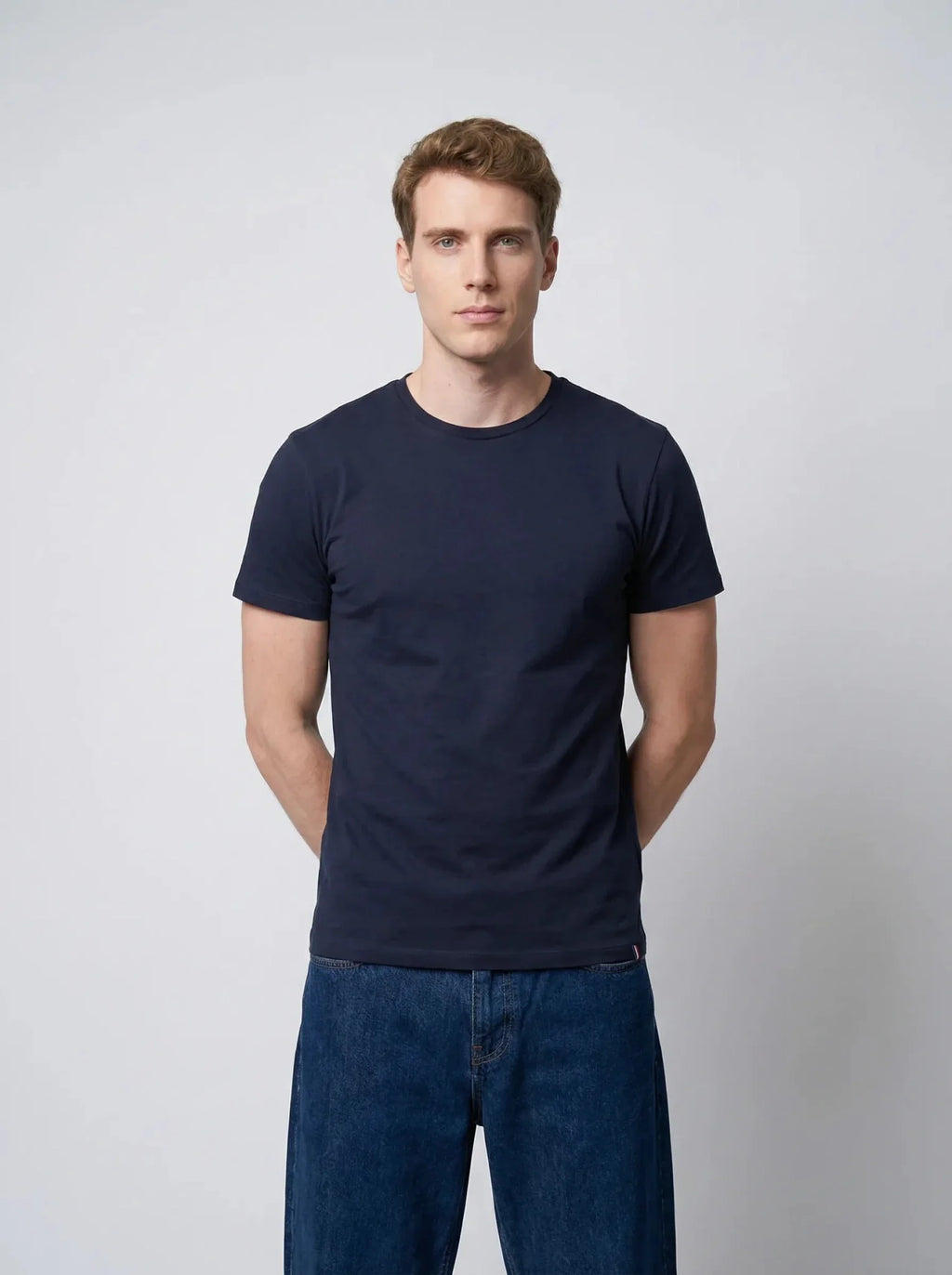 T-shirt en coton bleu marine – Made in France