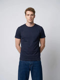 T-shirt en coton bleu marine – Made in France