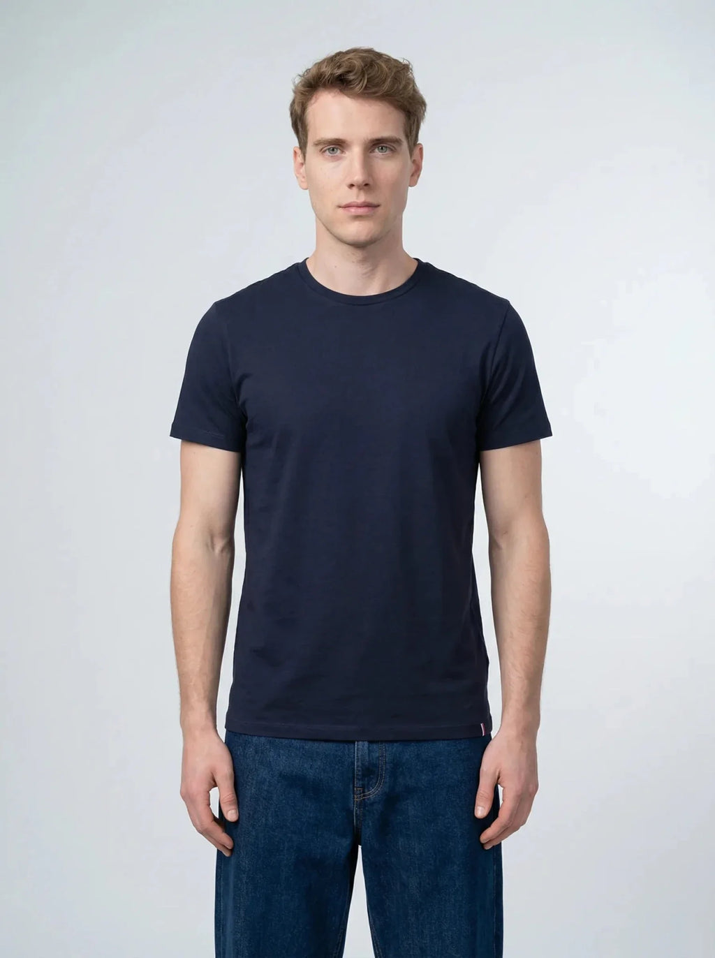 T-shirt en coton bleu marine – Made in France