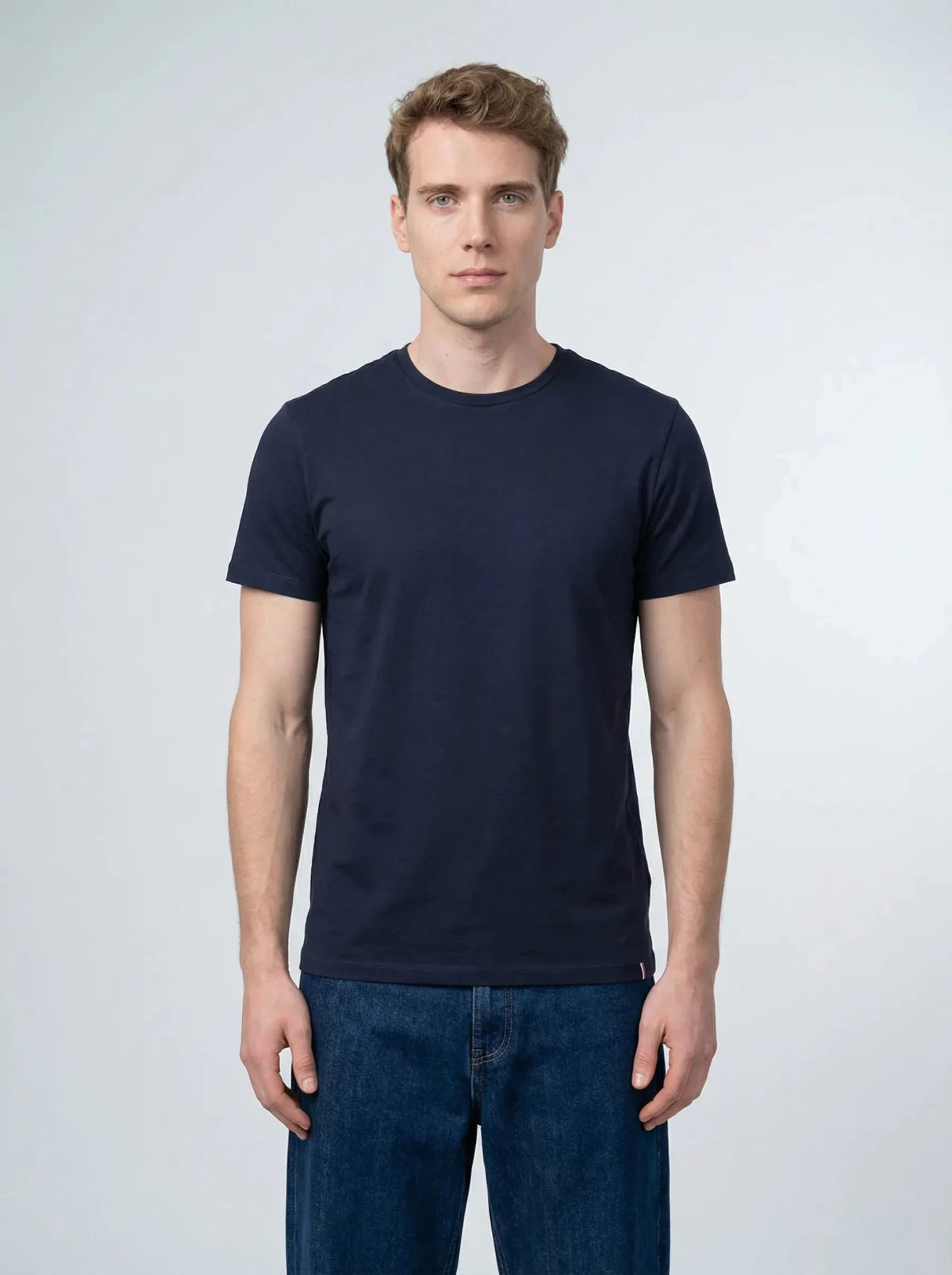 T-shirt en coton bleu marine – Made in France