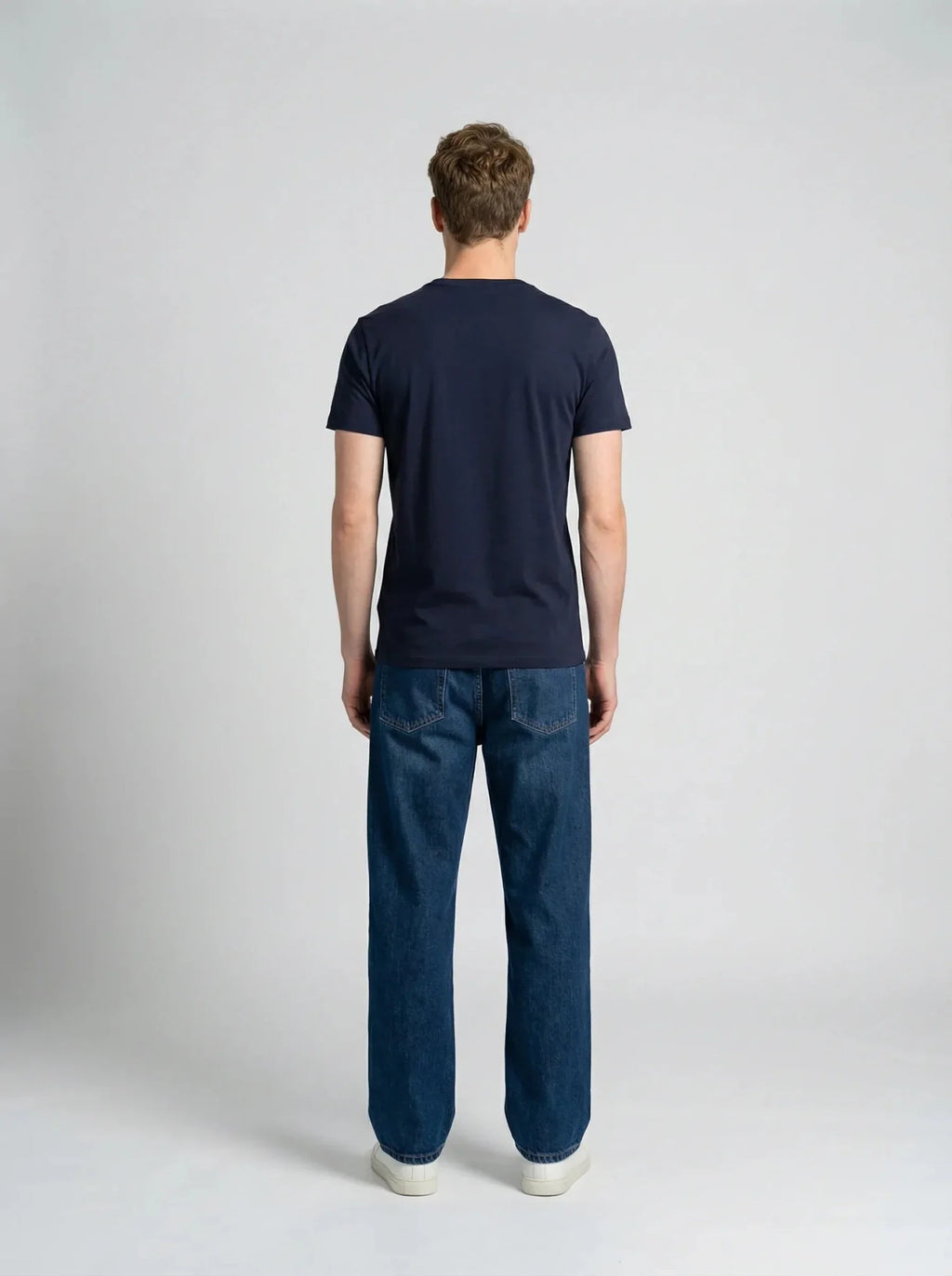 T-shirt en coton bleu marine – Made in France