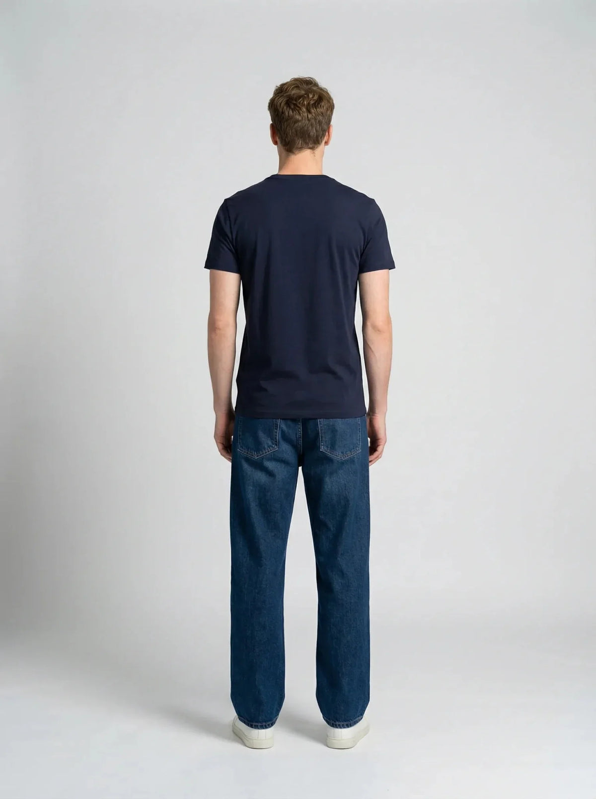 T-shirt en coton bleu marine – Made in France