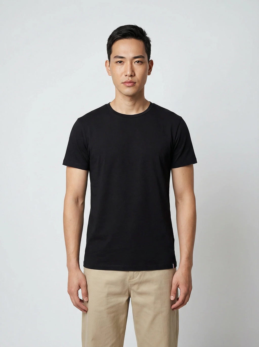 T-shirt en coton noir – Made in France