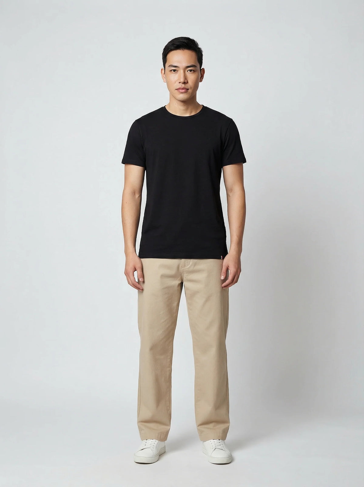 T-shirt en coton noir – Made in France