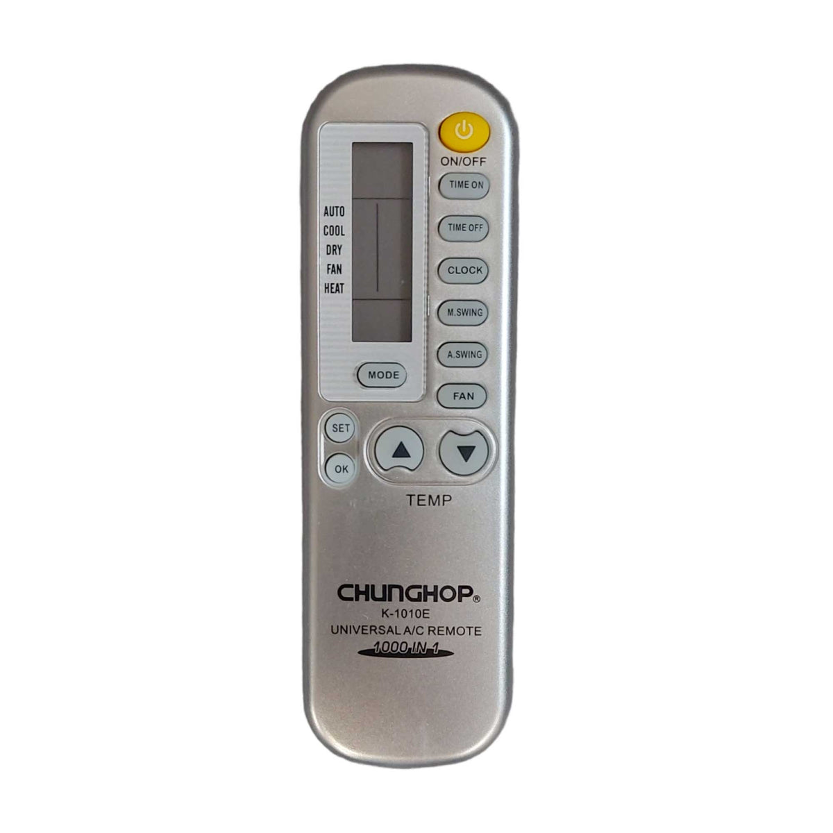 NNEDSZ Air Conditioner AC Remote Control Silver - For XINLE YAIR YAOMA YIDONG YORK