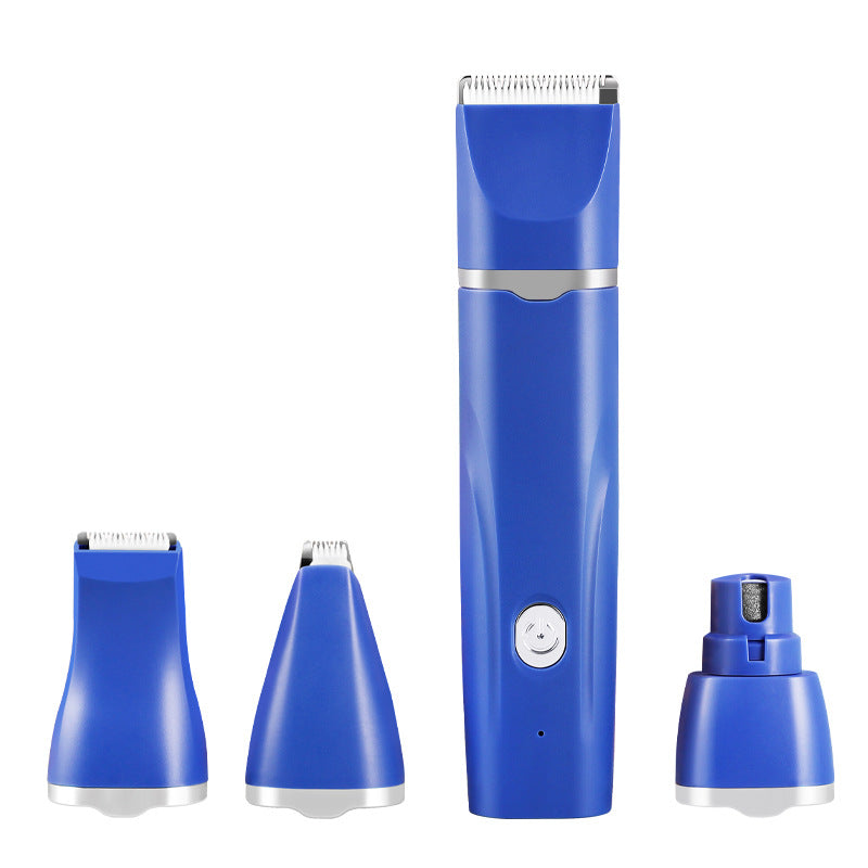 NNEDSZ Blue T70 4-in-1 Pet Grooming Kit- Full Body, Detail, Paw Hair Trimmer & Nail Grinder