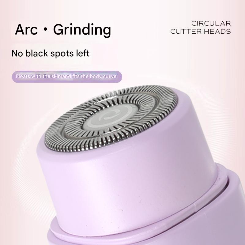 NNEDSZ Pink Portable Wireless Electric Hair Remover – Dual-Head Rechargeable Mini Shaver for Women’s Sensitive Areas