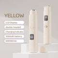 NNEDSZ Light Yellow Portable Wireless Electric Hair Remover – Dual-Head Rechargeable Mini Shaver for Women’s Sensitive Areas