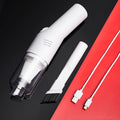 NNEDSZ White Wireless Portable Vacuum Cleaner - Handheld Mini Car Vacuum for Wet & Dry Use, Pet Hair Remover, Lightweight Home Cleaner