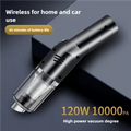 NNEDSZ Black Wireless Portable Vacuum Cleaner - Handheld Mini Car Vacuum for Wet & Dry Use, Pet Hair Remover, Lightweight Home Cleaner