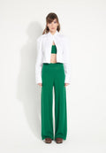 Pantalon femme en cachemire déjaugé vert émeraude - AVA 15