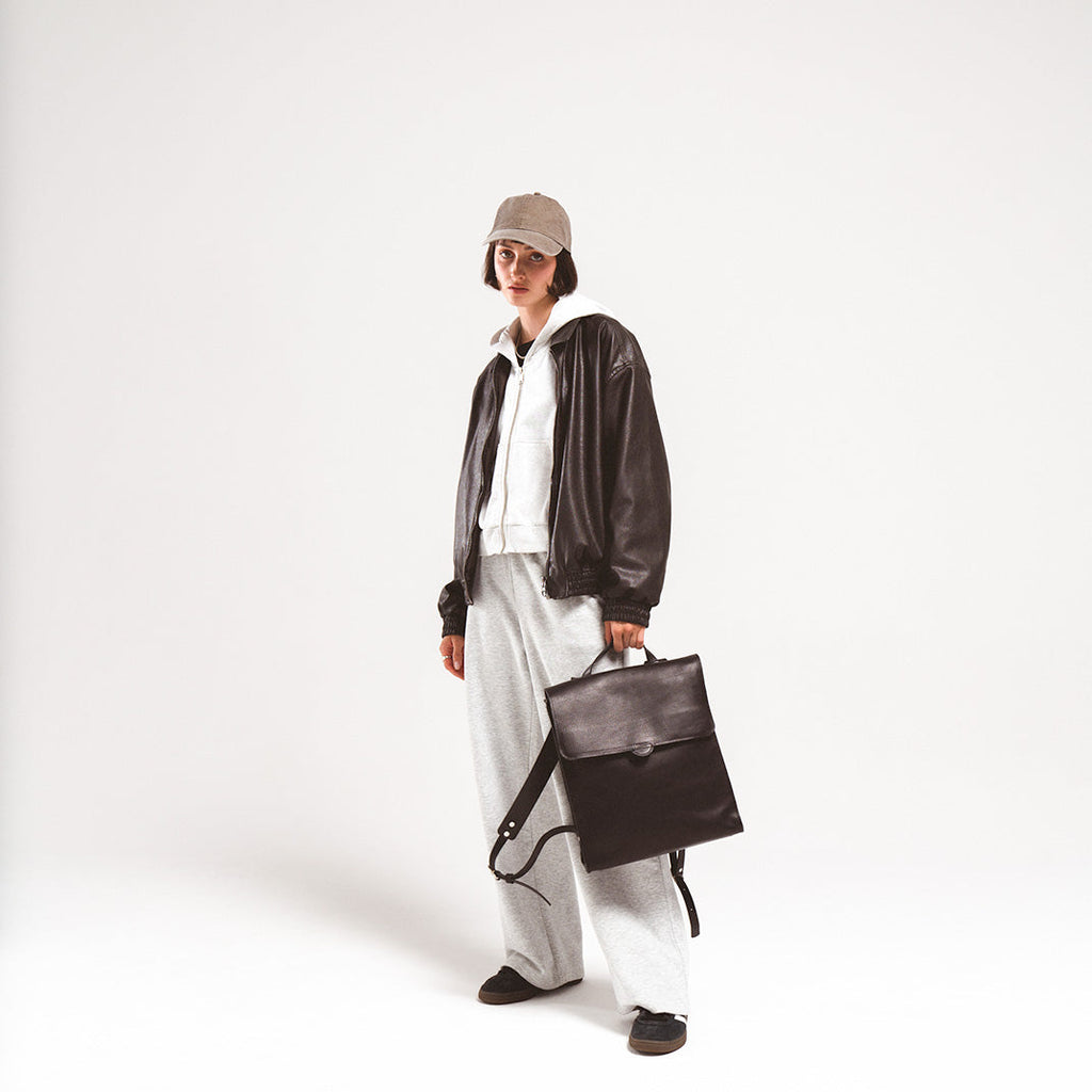 Sac à dos en cuir – Fibonacci (camel)