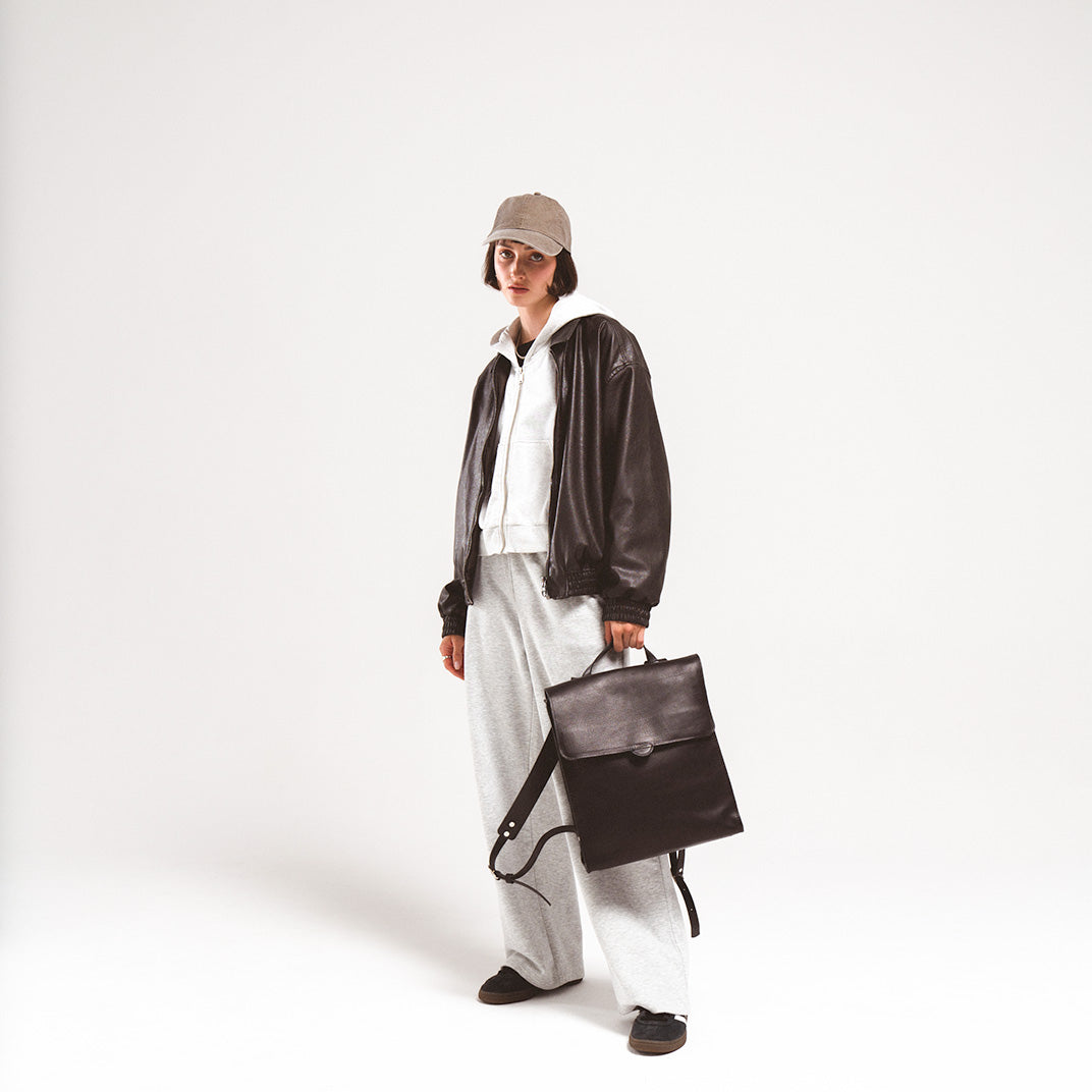 Sac à dos en cuir – Fibonacci (camel)
