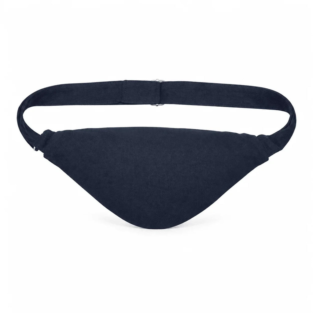 Sac banane L’Essentiel en coton recyclé bleu marine – Made in France