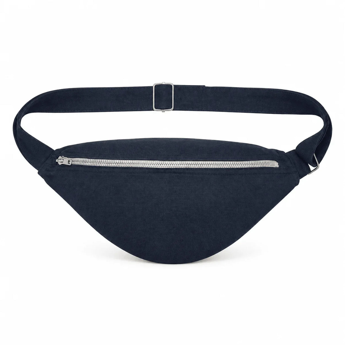 Sac banane L’Essentiel en coton recyclé bleu marine – Made in France