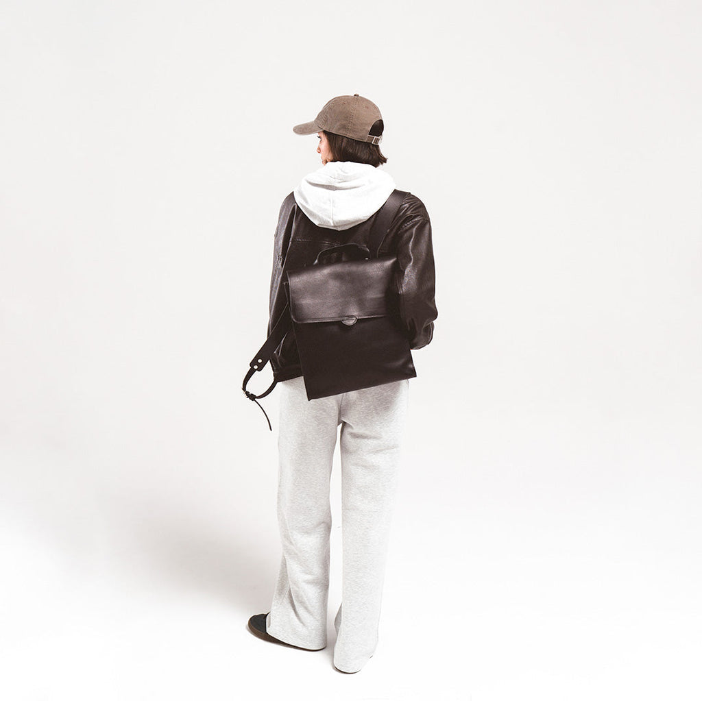 Sac à dos en cuir – Fibonacci (camel)